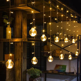 Outdoor Hanging Pendant Light - LED Globe Fixture for Exterior Ambience 0
