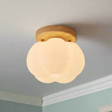 Pumpkin Flush Mount Ceiling Light - LED Fixture with Unique Design 2