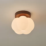 Pumpkin Flush Mount Ceiling Light - LED Fixture with Unique Design 8