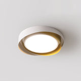Quinn Modern Flush Mount Ceiling Light - Minimalist LED Fixture in White 10
