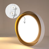 Quinn Modern Flush Mount Ceiling Light - Minimalist LED Fixture in White 6