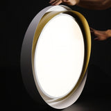 Quinn Modern Flush Mount Ceiling Light - Minimalist LED Fixture in White 7