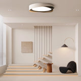 Quinn Modern Flush Mount Ceiling Light - Minimalist LED Fixture in White 8