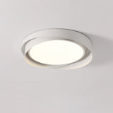 Quinn Modern Flush Mount Ceiling Light - Minimalist LED Fixture in White 9