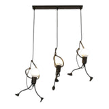 Retro Iron Man Hanging Lamp - Adjustable Pendant Light for Unique Home Decor 10