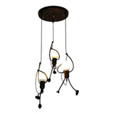 Retro Iron Man Hanging Lamp - Adjustable Pendant Light for Unique Home Decor 9