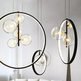 Scandinavian Bubble Glass Pendant Light - Vintage Kitchen Hanging Lights 2