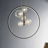 Scandinavian Bubble Glass Pendant Light - Vintage Kitchen Hanging Lights 3