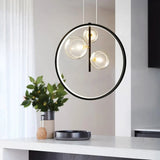 Scandinavian Bubble Glass Pendant Light - Vintage Kitchen Hanging Lights 4