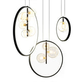 Scandinavian Bubble Glass Pendant Light - Vintage Kitchen Hanging Lights 5