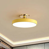 Scandinavian Style Round Flush Mount LED Ceiling Light Fixture - Acrylic Design 3