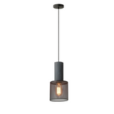 Shane - Industrial Pendant Light with Iron and Concrete Design 13