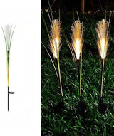 Solar Garden Lights - 4 Pack Solar Fiber Reed Outdoor Lights for Elegant Ambiance 3
