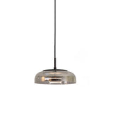 Solara Modern Brass and Glass Pendant Light with Integrated LED 9