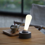 Vintage-Inspired LED Table Lamp with Toggle Switch & Rechargeable Battery 2