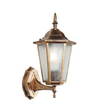 Vintage-Style Outdoor Garden Wall Light with Clear Glass Shade 7