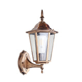 Vintage-Style Outdoor Garden Wall Light with Clear Glass Shade 8