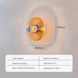 Vintage LED Glass Wall Sconce - Elegant Ambient Lighting Fixture 6