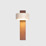 Wabi Sabi - Off-white Travertine LED Wall Light with Rotating Feature 9