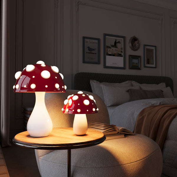Amanita Inspired LED Table Lamp - Dimmable Warm White Light 0