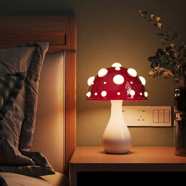 Amanita Inspired LED Table Lamp - Dimmable Warm White Light 1