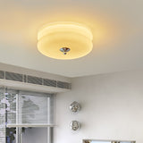 Art Deco Vintage Flush Mount Ceiling Light Fixture with Integrated LED 1