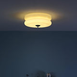 Art Deco Vintage Flush Mount Ceiling Light Fixture with Integrated LED 6