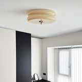 Art Deco Vintage Flush Mount Ceiling Light Fixture with Integrated LED 7