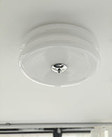 Art Deco Vintage Flush Mount Ceiling Light Fixture with Integrated LED 9