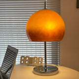 Bauhaus Inspired Table Lamp with Amber Glass Shade - Modern Desk & Bedside Lamps 3