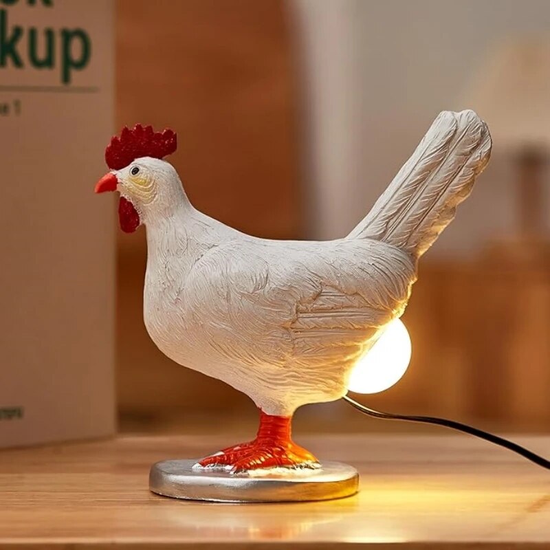 ChickenLamp - Whimsical Chicken-Shaped Table Lamp for Fun Decor 0