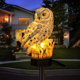 Eco-Friendly Solar Garden Lights - 2-Pack Outdoor Owl Lamps for Pathway 1