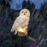 Eco-Friendly Solar Garden Lights - 2-Pack Outdoor Owl Lamps for Pathway 2