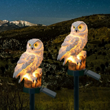 Eco-Friendly Solar Garden Lights - 2-Pack Outdoor Owl Lamps for Pathway 5