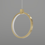 Elegant 2-Light Circle Pendant Lamp, Gold Brass Finish, Modern Kitchen Pendant Lighting 8