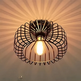 Elegant Birdcage Ceiling Lamp - Decorative Flush Mount Light Fixture for Dining Room 6