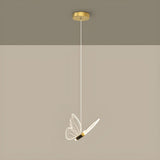 Elegant Butterfly Pendant Lamp - Adjustable Height & Soft Lighting 0