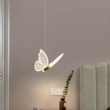Elegant Butterfly Pendant Lamp - Adjustable Height & Soft Lighting 1