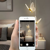 Elegant Butterfly Pendant Lamp - Adjustable Height & Soft Lighting 5