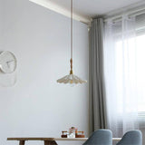 Elegant Ceramic Kitchen Island Pendant Light with Fluted Shade 5