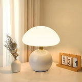 Elegant Ceramic Mushroom Lamp with Adjustable LED Lighting 1