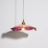 Elegant Flower Glass Pendant Light - Retro Kitchen Hanging Lights 2