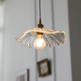 Elegant Flower Glass Pendant Light - Retro Kitchen Hanging Lights 3