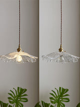 Elegant Flower Glass Pendant Light - Retro Kitchen Hanging Lights 9