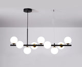 Elegant Glass Pendant Light - Adjustable Black Hanging Light for Kitchen 10