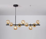 Elegant Glass Pendant Light - Adjustable Black Hanging Light for Kitchen 15