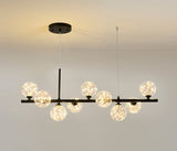Elegant Glass Pendant Light - Adjustable Black Hanging Light for Kitchen 17
