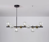 Elegant Glass Pendant Light - Adjustable Black Hanging Light for Kitchen 19