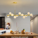 Elegant Glass Pendant Light - Adjustable Black Hanging Light for Kitchen 2
