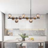Elegant Glass Pendant Light - Adjustable Black Hanging Light for Kitchen 3